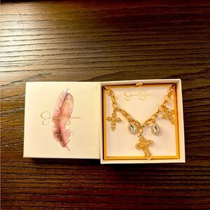 NEW Jessica Simpson Gold Charm Necklace